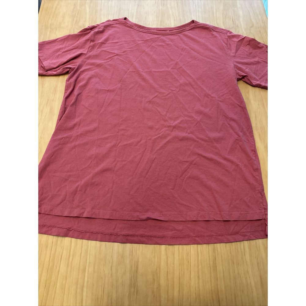 Woman Within Top Women Size 18/20 L Pink Short Sleeve